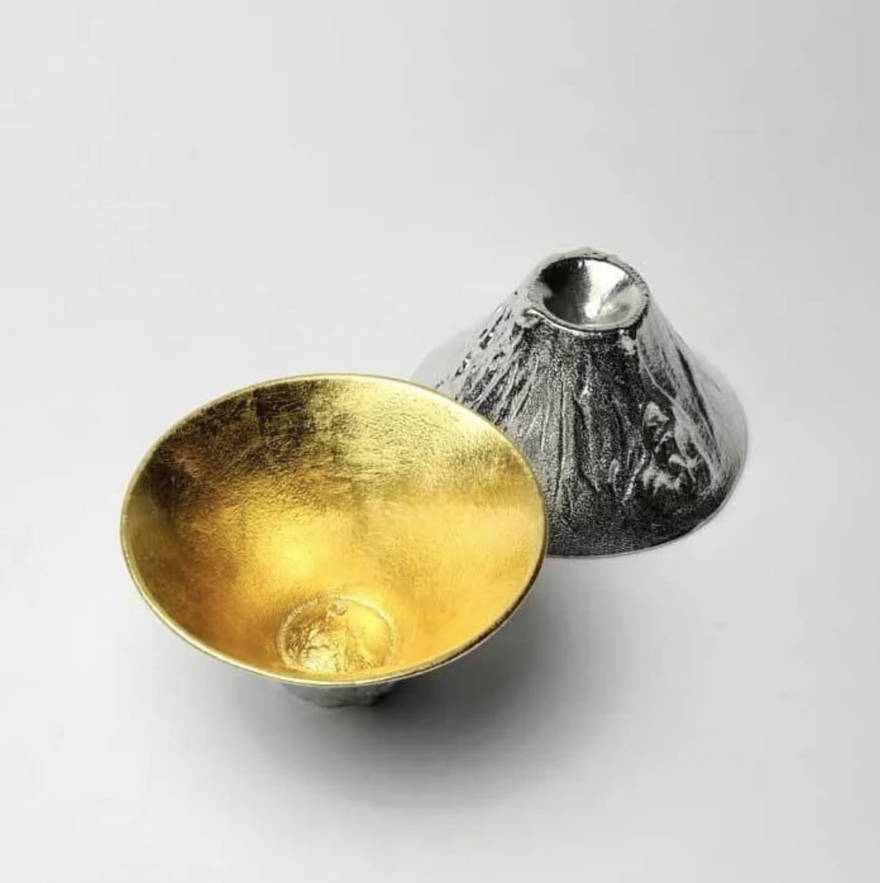 Nousaku Fujiyama Tin Sake cup(gold)