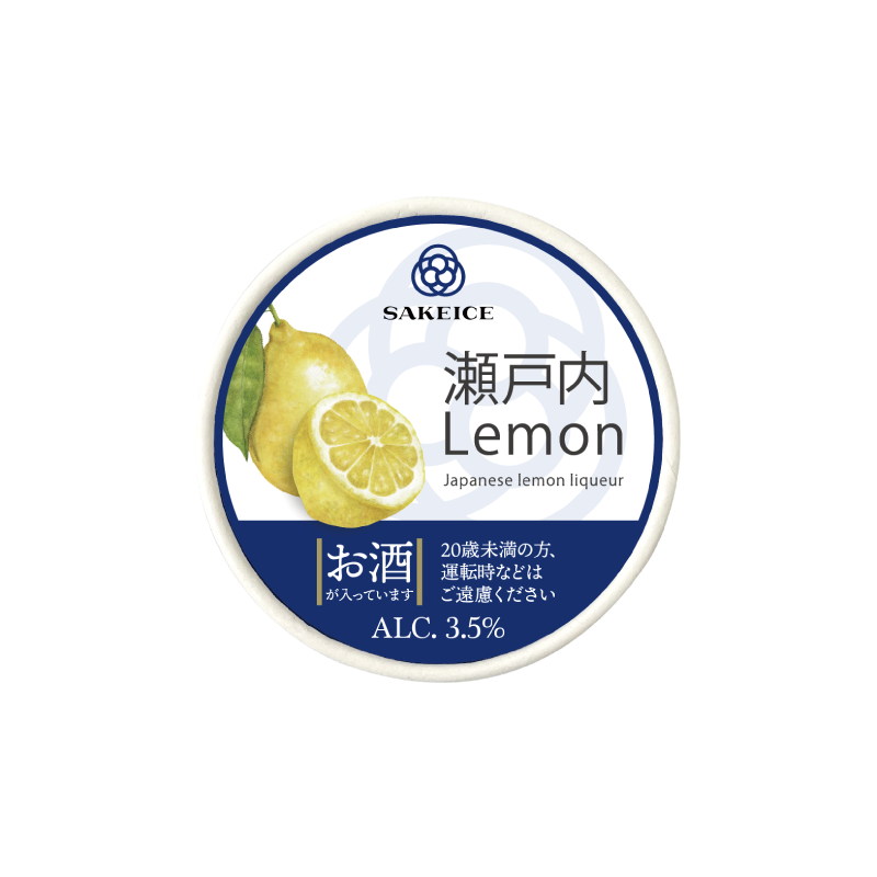SAKEICE 日本酒冰淇淋 瀨戶內檸檬風味(36盒出貨)